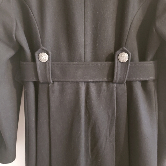 Icóne Petticoat Military Style Swing Back Black Silver Hardware Woman Size 10 - Picture 11 of 16